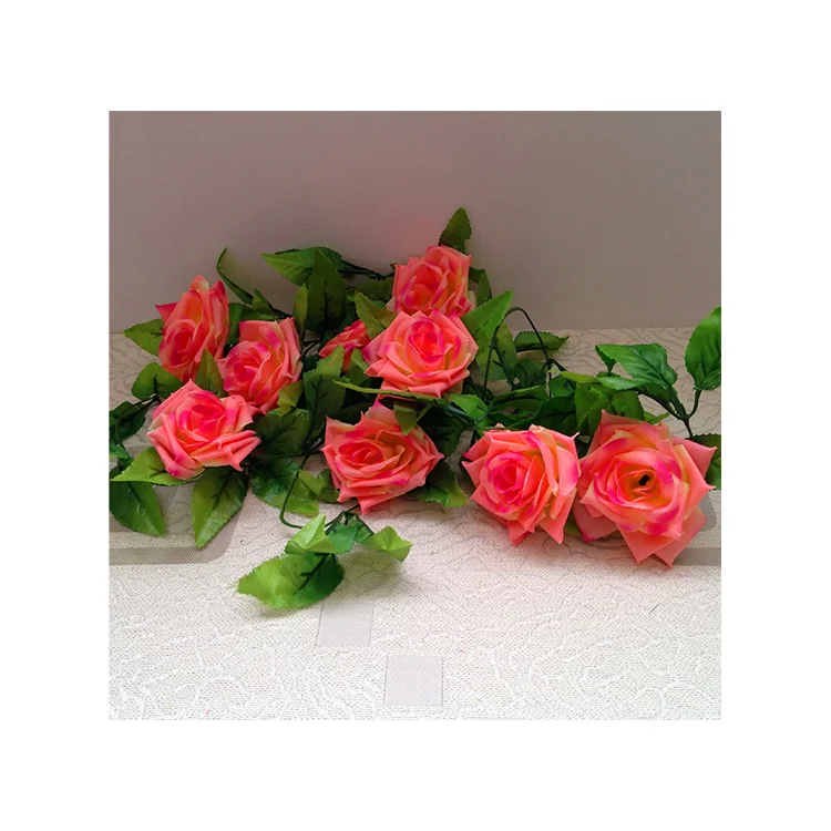 9 розы виноградные лозы лицевые растения цветы искусственные Домашние Растения