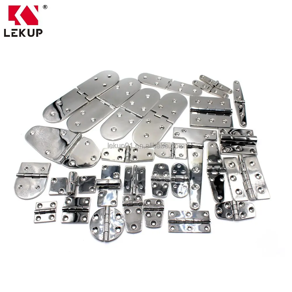 Boat Cabinet Hatch Hardware Strap Hinges Marine 50mmx50mm Heavy Duty Deck Cupboard Hinge 316 Stainless Steel Casting Hinge
