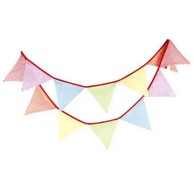 christmas decoration triangle flags