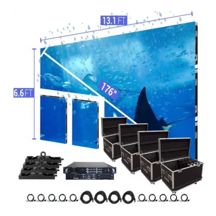 Raybo 3840HZ Wireless Connection LED Screen P1.25 P1.56 P1.875 P2.5 Front Service LED Video Wall Screen/HD LED Panel Display