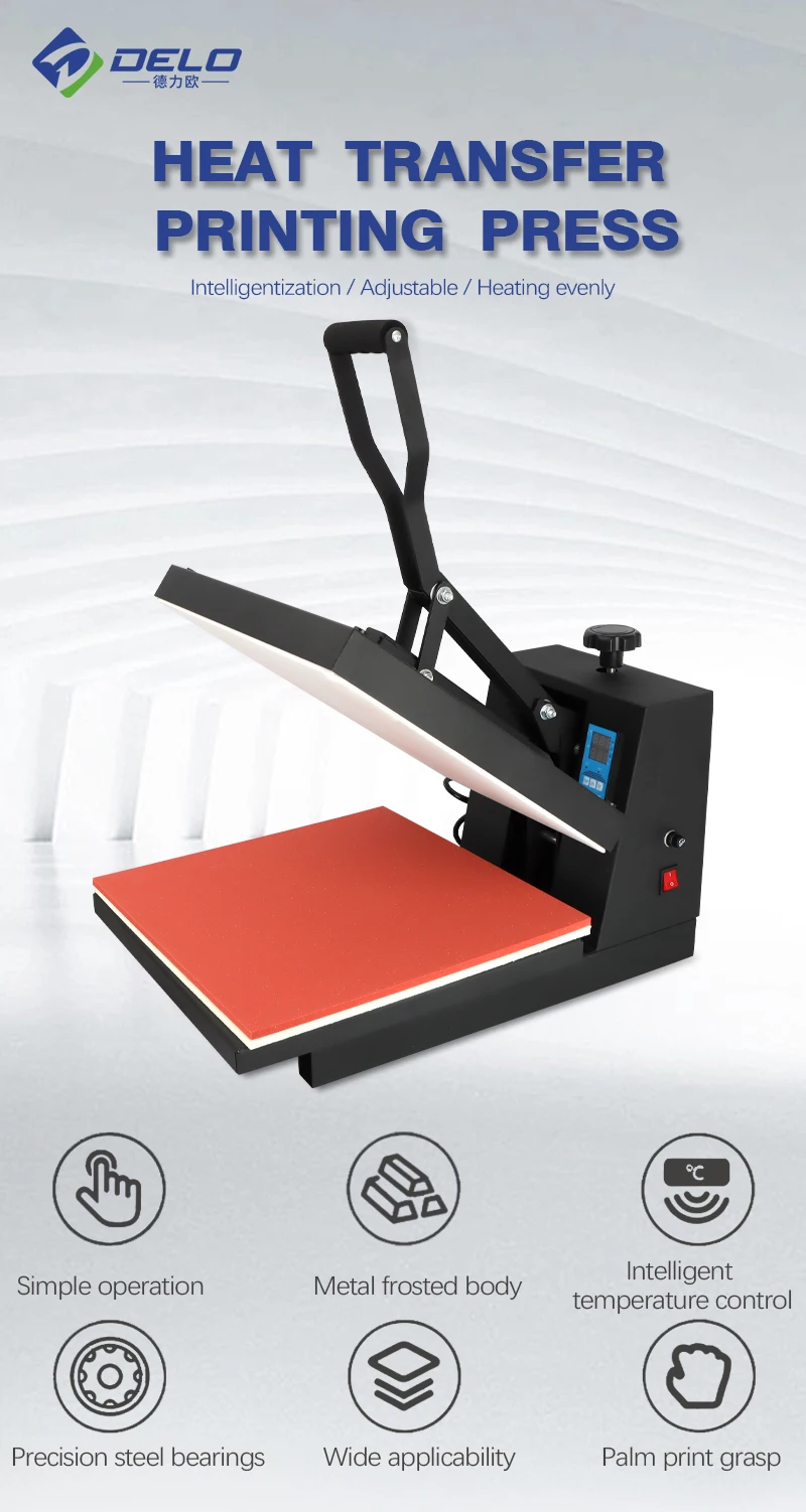 Power 1800W Smart Heat 38x38 40x60 heat press Semi-Automatica Heat Press Machine for T-Shirt