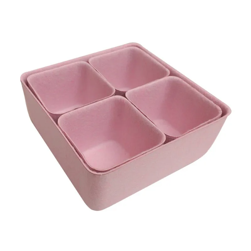 Felt Storage Box Integrated Drawer Sorting Storage Box Sorting Layer Office Sundries Storage Box