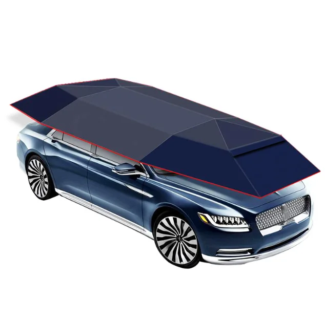Automatic Tent Carport with Remote Control Portable Automobile Protection Umbrella Sunproof