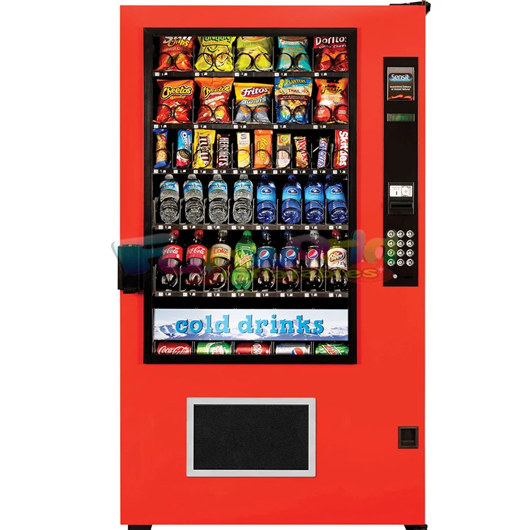 Automatic vending machines candy bar chicken chips cold food drinks vendor commercial cup noole vending machines