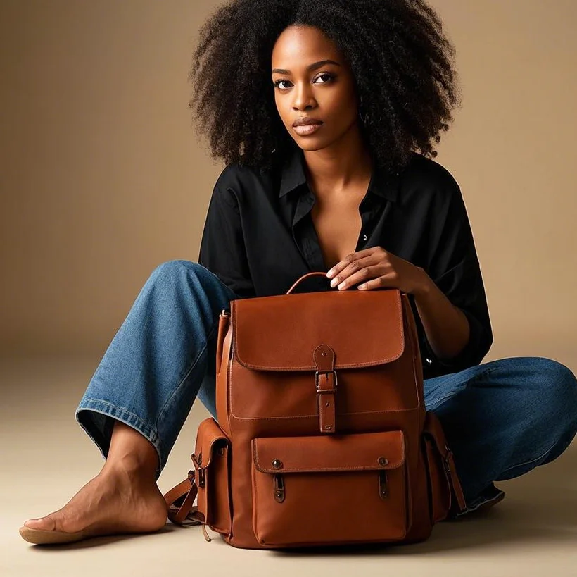 Multifunctional Vegan Leather Diaper Bag Backpack Waterproof Newborn Baby Diaper Bags Leather Mommy Bag