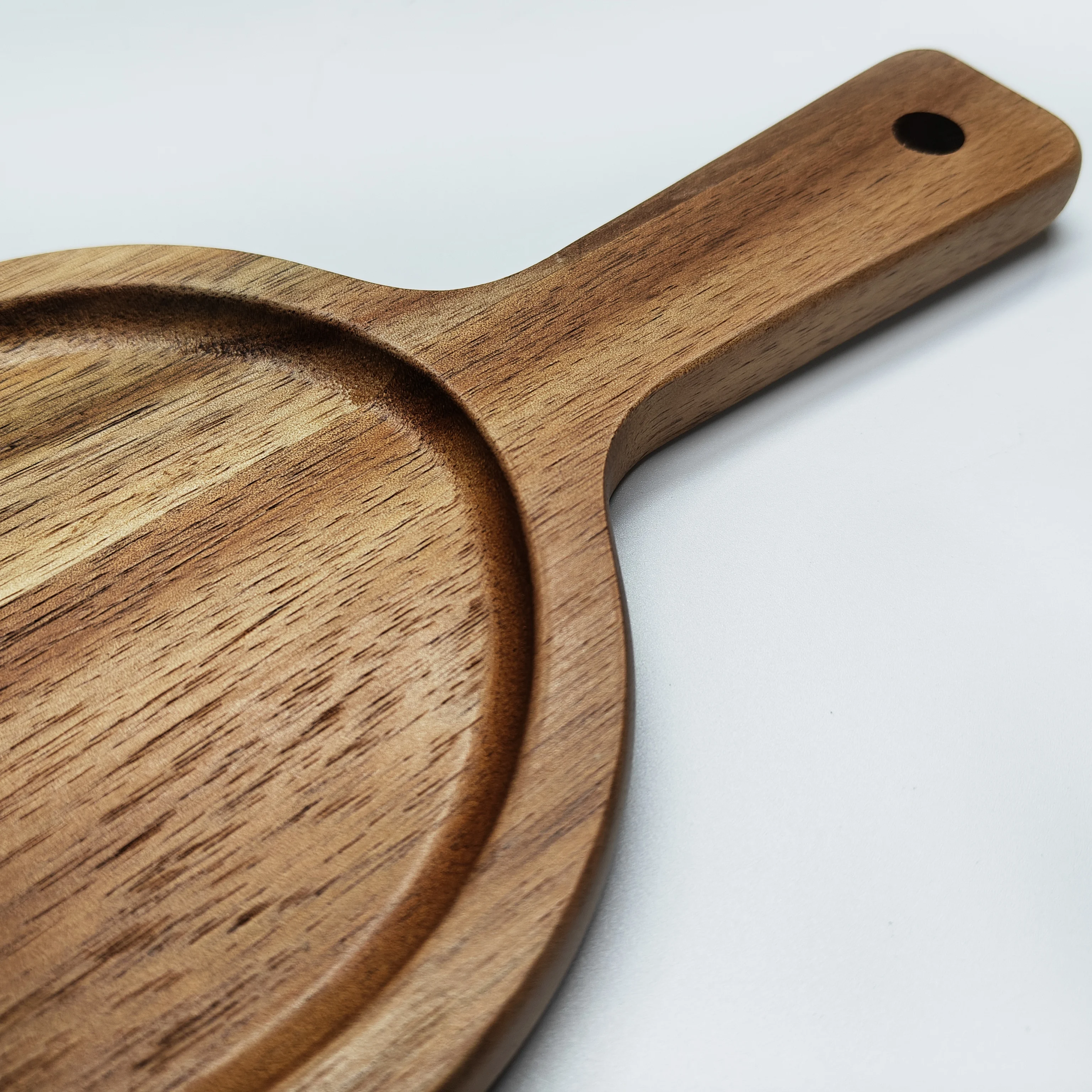 High Quality Creative Wood Rustic Rectangle Shape Dinner Plate Sushi Fruit Snack Dessert Wooden Serving Tray