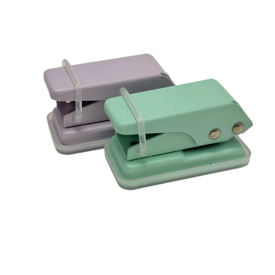 Custom mini high quality punching hole paper hole stationery punch