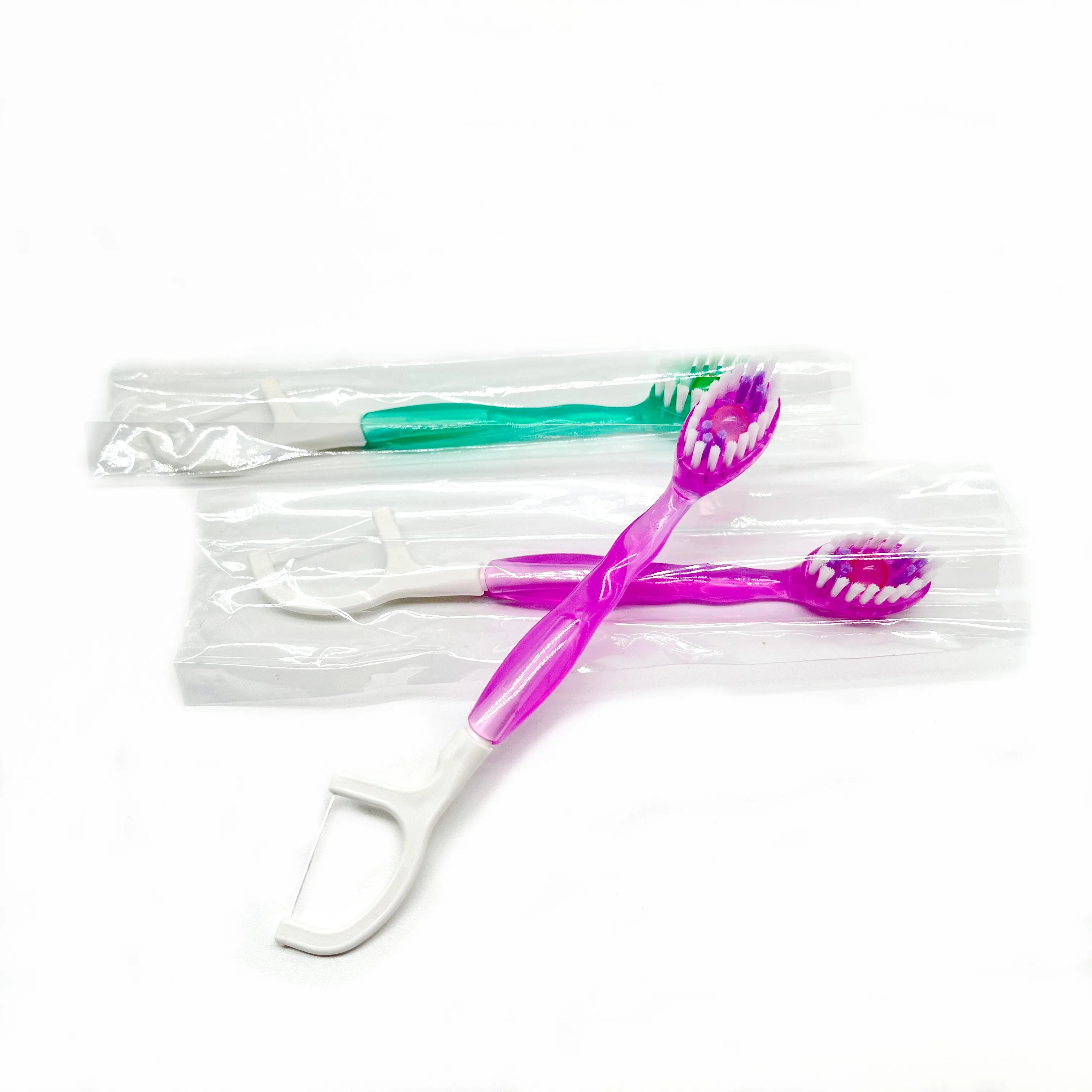 New 5 in 1 Paste ToothBrush Disposable Portable Bursting Bead Toothbrush With One Brush