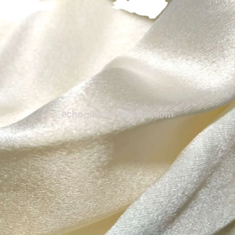 100% silk satin back crepe fabric  for wedding dress