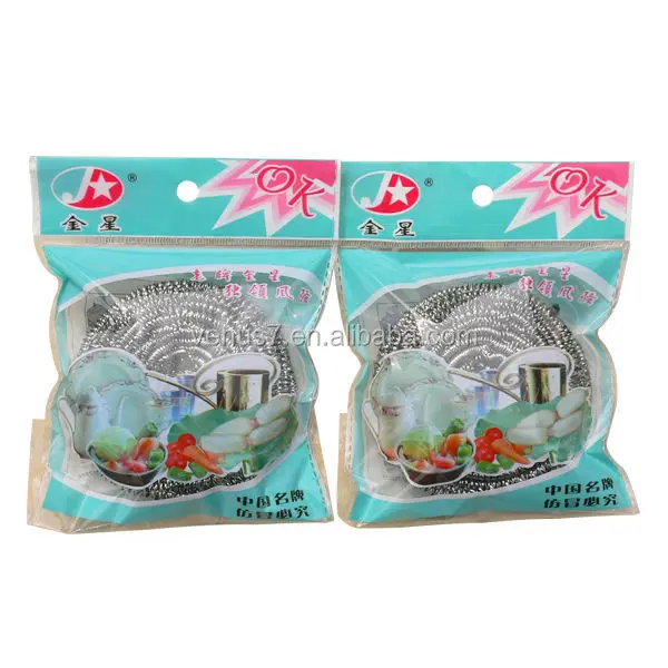 Manufacturer high quality kitchen cleaning stainless steel scourer sponge cleaning ball