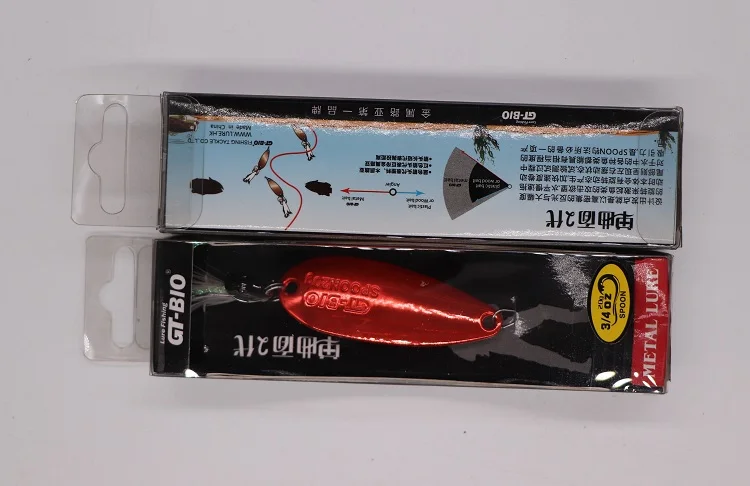 GT-BIO Fishing  glitter Jig Lures Super Hard Spoon Lead Fish Artificial Bait Fishing Lures
