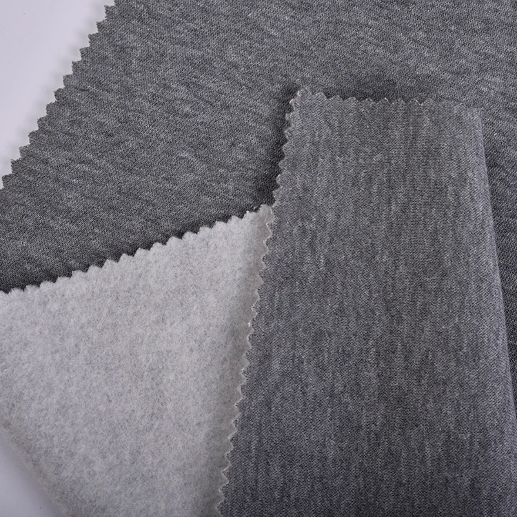 Softy Touch 250gsm Knitting 67%polyester 33%cotton TC Single Brushed Hoodie French Terry Fleece Fabric for Coat,sweatshirt