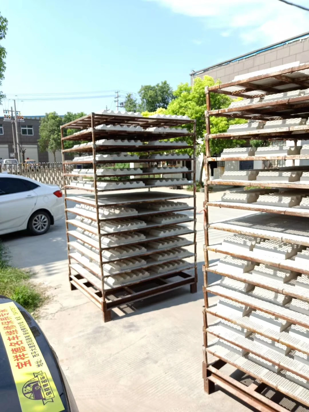 high temperature insulation board brick holes for ceramic rollers of glass tempering furnace