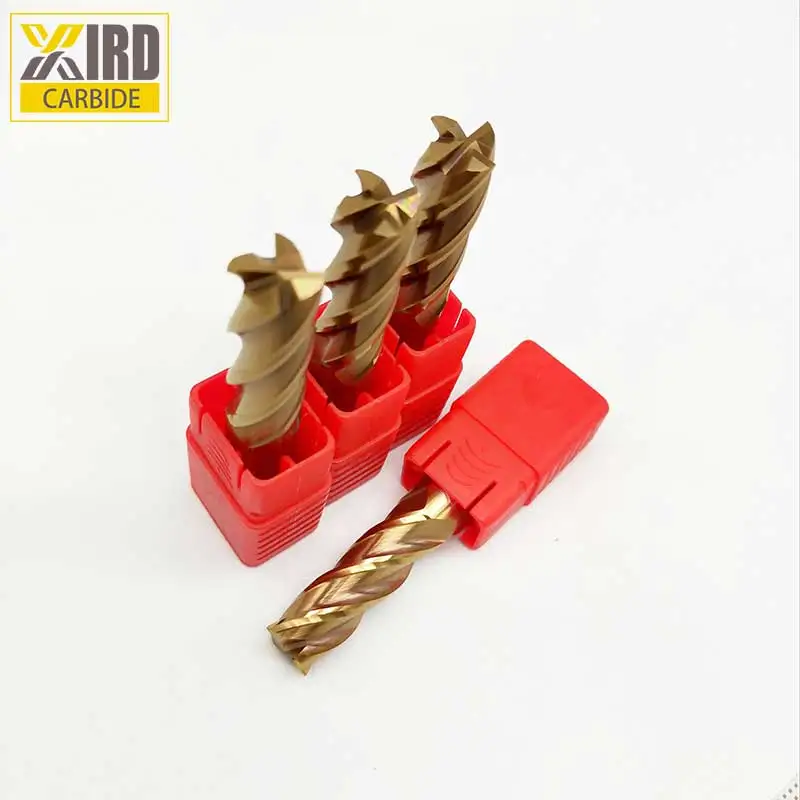 4 flute Solid Carbide speed tiger carbide end mill For Hardness steel