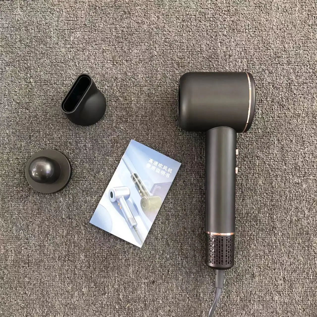 2024 110000 rpm high speed hair dryer 3 Heat Settings & Infinity Speed with Diffuser and Concentrator Nozzle for Home & Travel