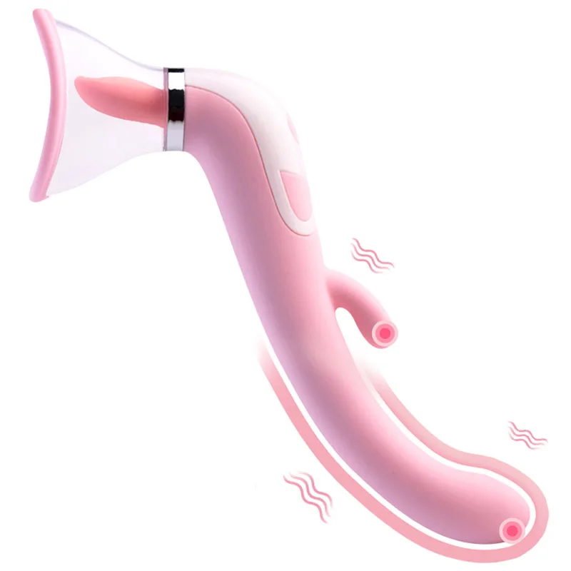 Female Sucking Tongue Licking Vibrator,Vagina Pussy Vacuum Pump Nipple Sucker Cup ,Sex Machine Powerful Sex Toys  Masturbator