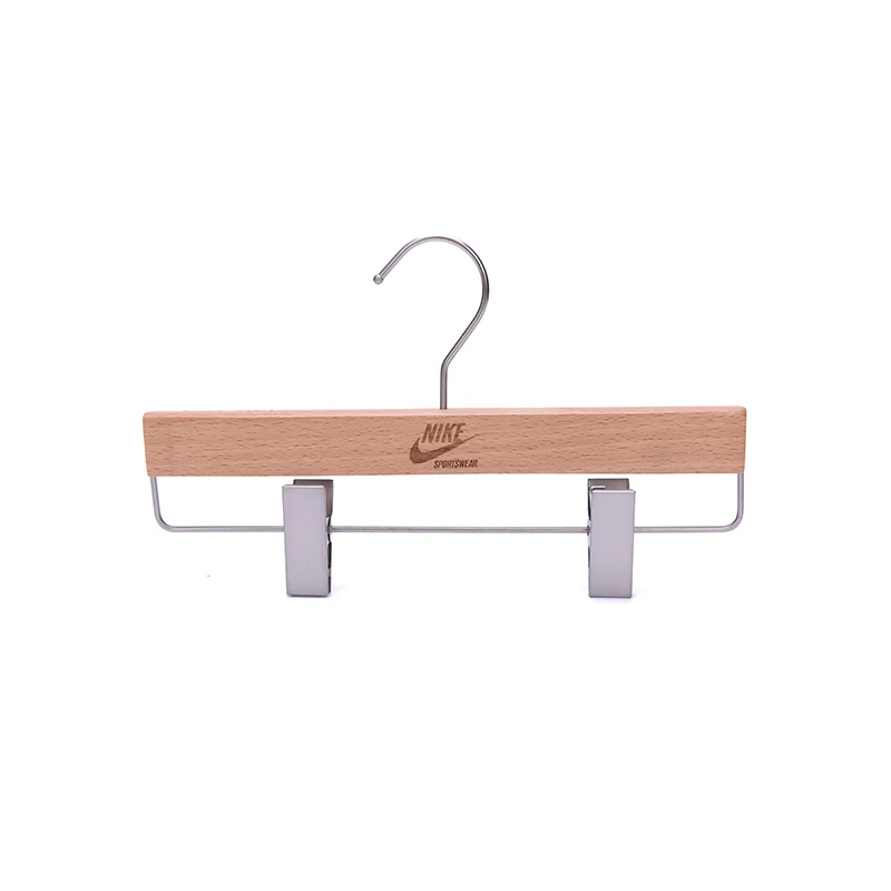 Custom Logo High Quality Children Clothes Hanger kids wooden hangers Baby Hanger
