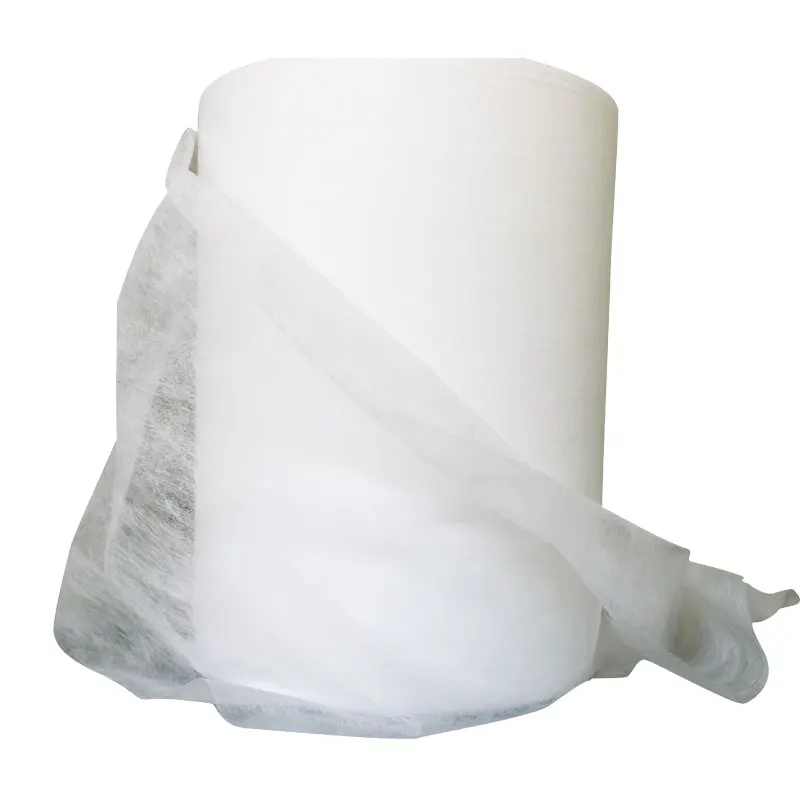 Hygienic towels for women eco-friendly Nonwoven fabric rolls baby diaper used white blue tela no tejida telas no tejidas de