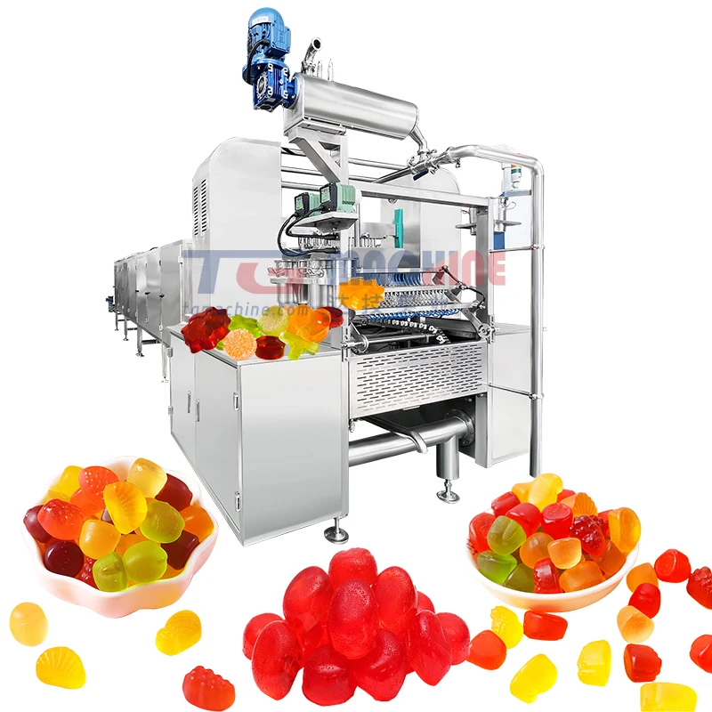 customizable fully automated gummy jelly candy production machine bear jelly fruit snacks gummy