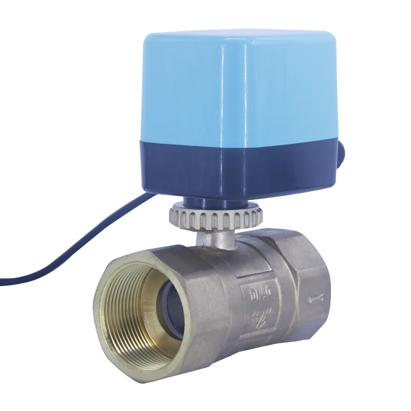 wholesale 1/2inch dn15 motorized isolating ball valve mini electric water actuated ball valve with timer