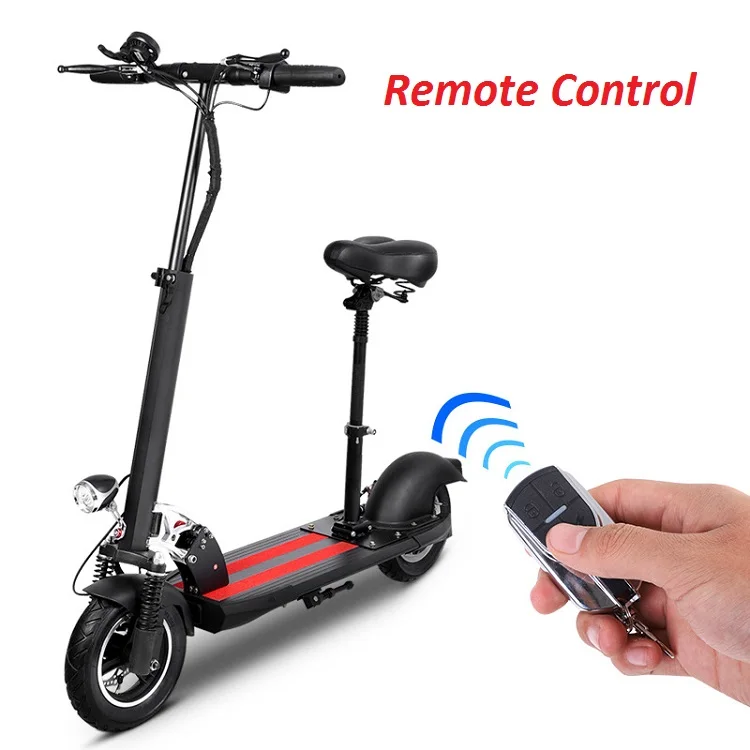 10 inch folding electric kick scooter classic style for adult with shock with remote control digital display