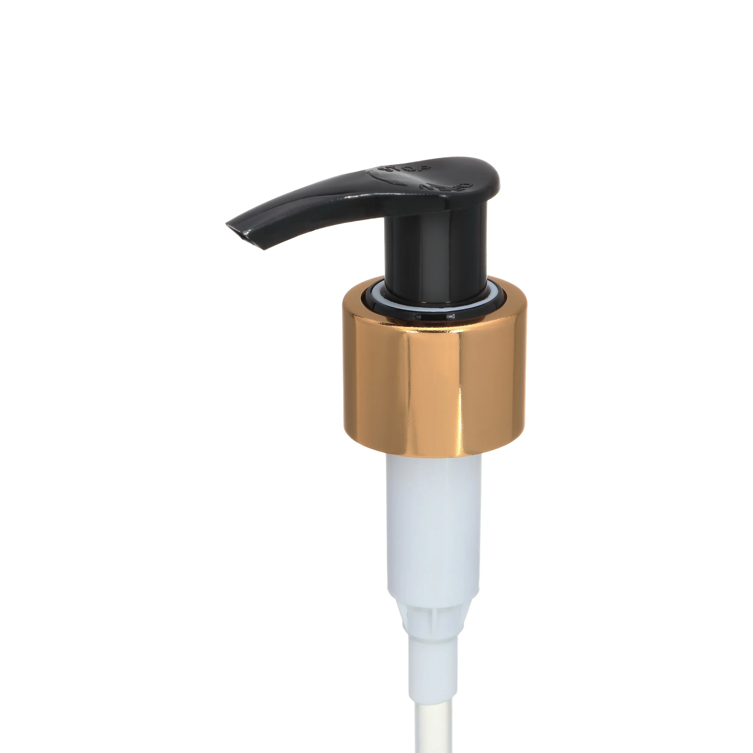 Factory Wholesale ODM OEM 24/410 28/410 Clip Lock Metal Lotion Soap Dispenser Pump Cosmetic Shampoo Lotion Pump