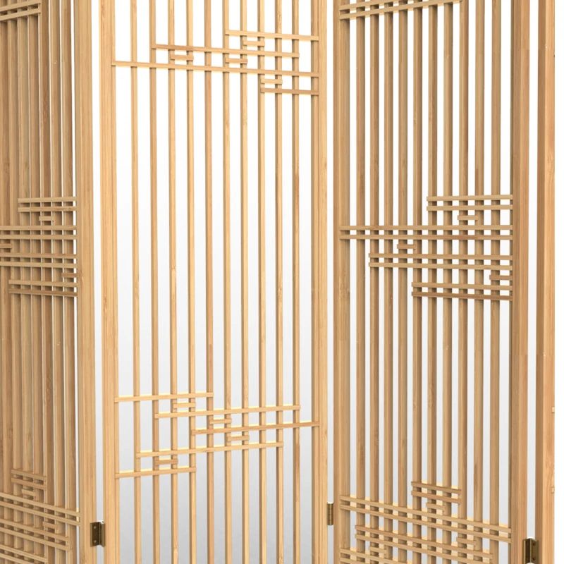 bamboo wood screen wall living room divider folding screens room dividers for home decor