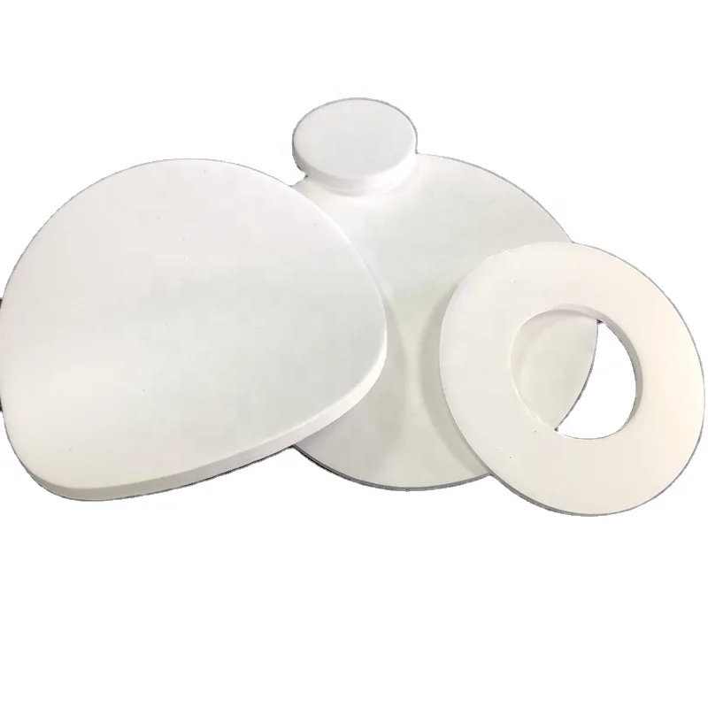Customized Size Plastic Circular Washer PTFE White Round Flat Gasket