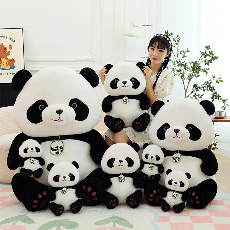 Wholesale Plush Panda Soft Toy Lovely Soft Cartoon Pillow Cushion panda Custom Stuffed Animal toys
