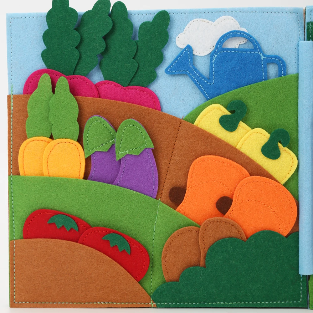 Montessori Busy Book Toys Game book doctor rabbit farm education busy book busy board learning toys