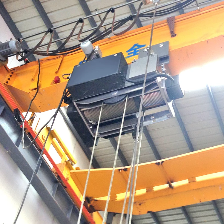 Top selling 5 ton electric European type wire rope double girder hoist