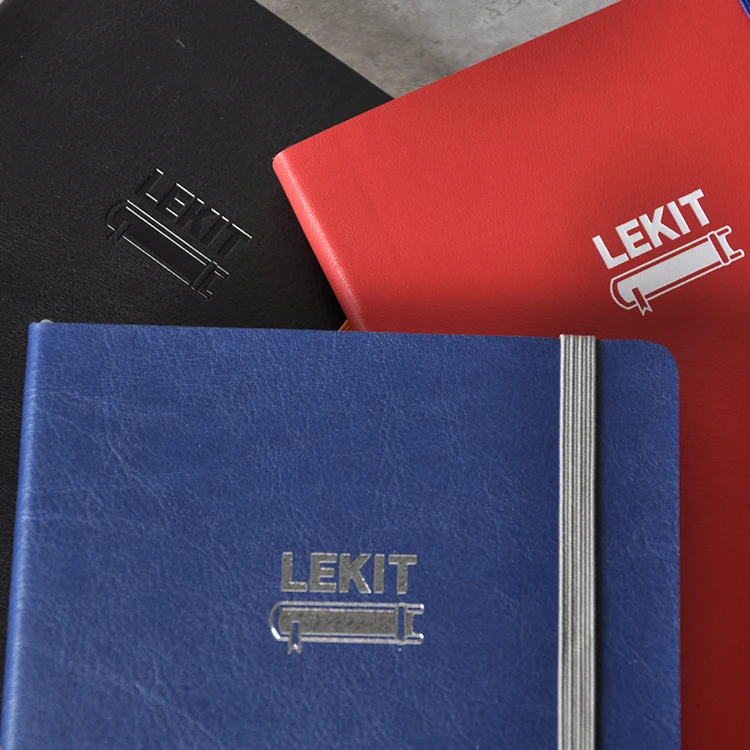 2023 Hot Sale Small MOQ Soft Cover High Quality Lined NoteBooks A5 Custom Logo Business Pu Leather Note Book for Gift