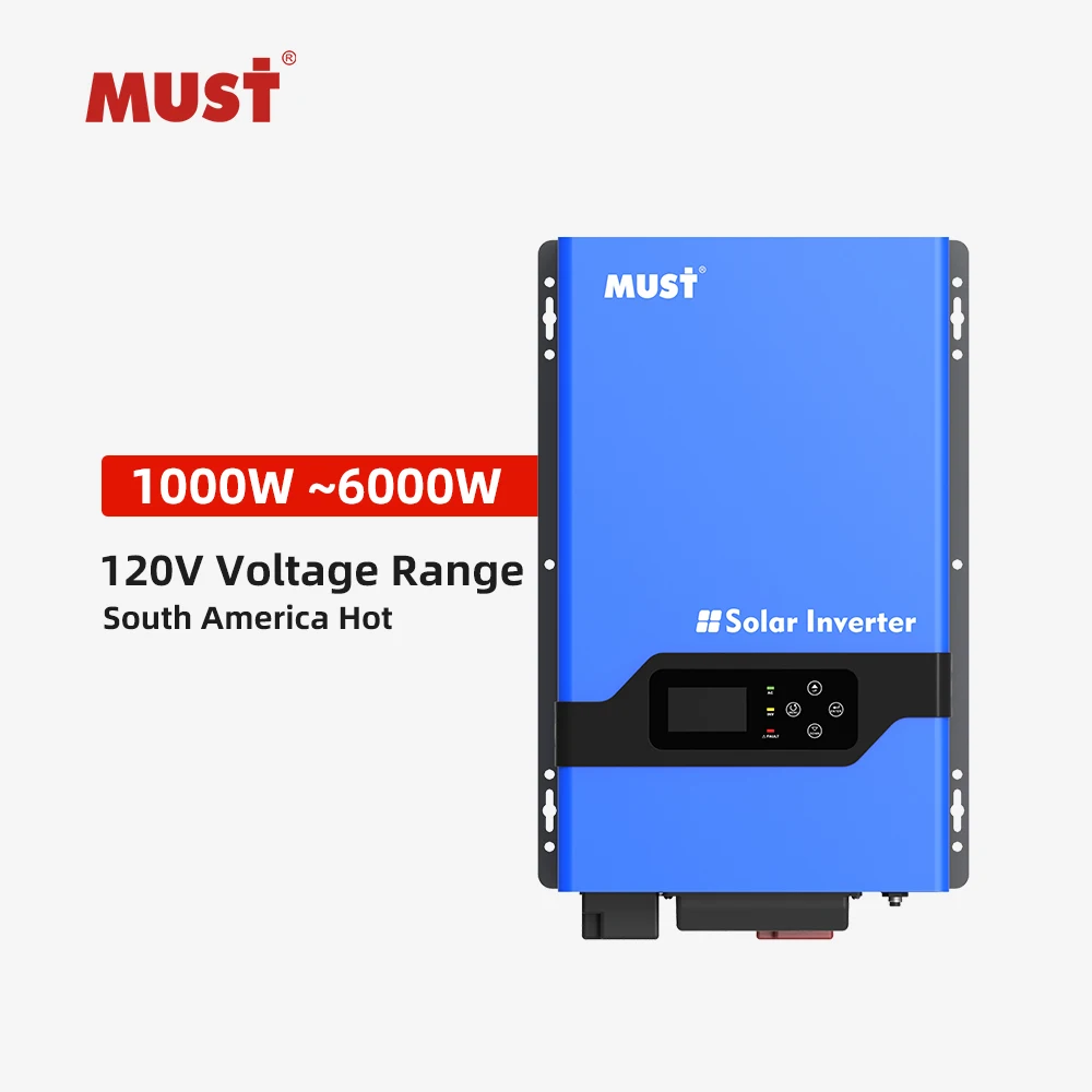 Инвертор солнечной энергии серии PV3000 LVHM с трансформатором от 1kw-6kw 120V 220V 230V внутри MPPT 80A