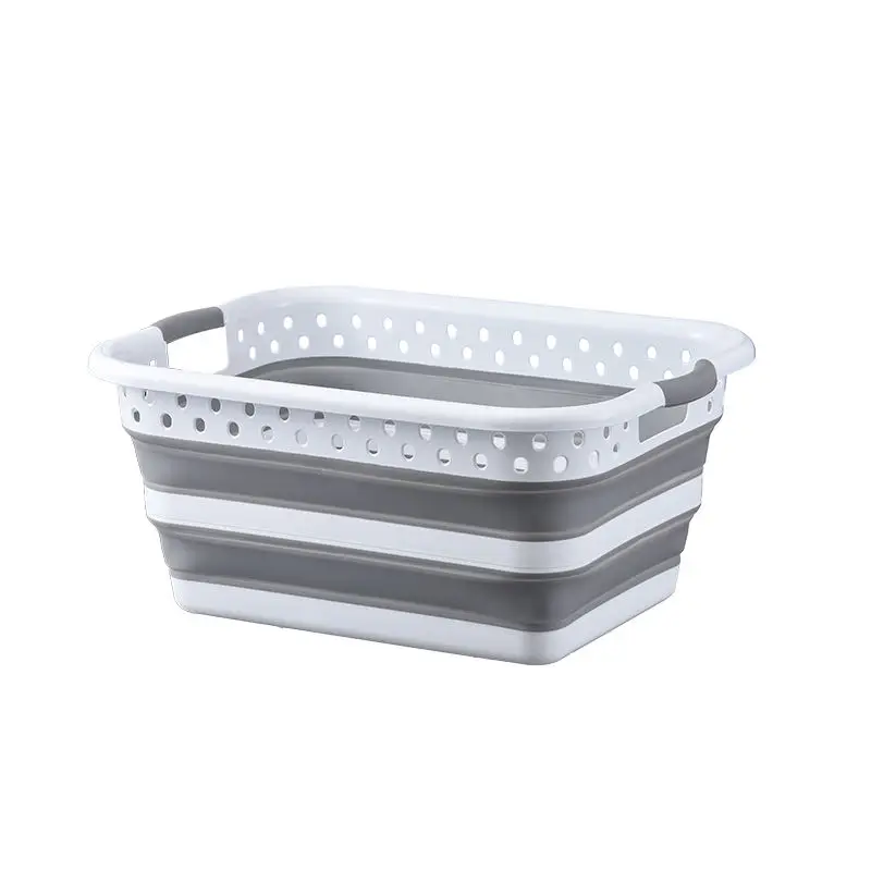 Collapsible Foldable Storage Plastic folding Laundry Basket Large capacity for Kid Adult Dirty clothes with handle