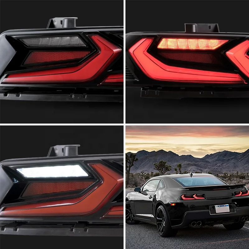 Светодиодный поворотный сигнал для заднего фонаря camaro с парковочным фонарем 2014 2015 задние фонари chevrolet задний фонарь