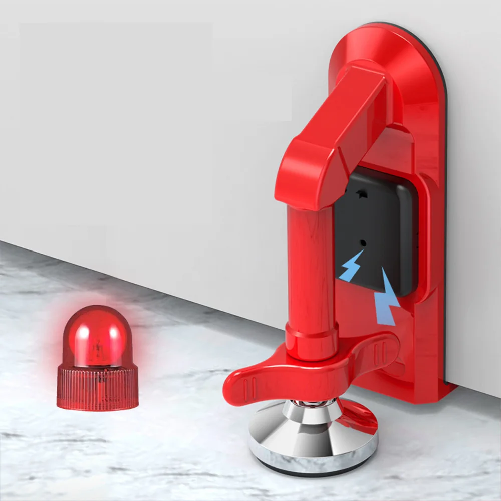Modern Automatic Alarm Door Stopper Portable Magnetic Security For Hotels Wholesale Travel Safety Plastic Door Stop For Festival Gift