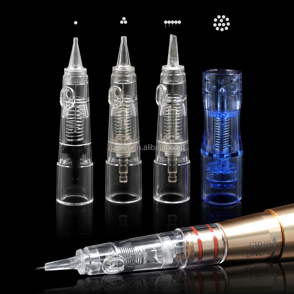 BIOMASER 10pcs Tattoo Needles 52RS 88RS  Disposable Sterilized Permanent Makeup Cartridge Mushroom Needles  For Eyebrow Lip