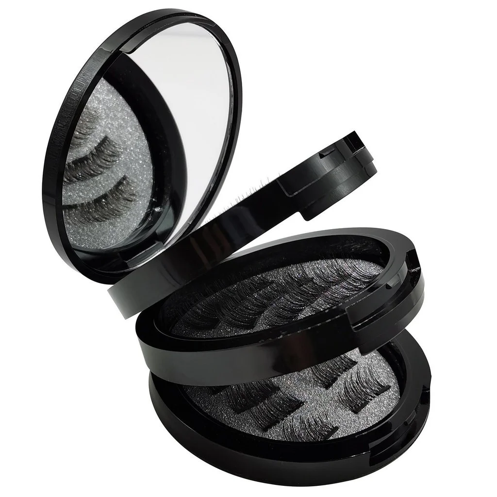 Wholesale Customized Quantum Magnetic Lashes Silk 3d Mink 5d Magnetic Lashes No Glue Quantum 1 2 3 4 Magnets Magnetic Eyelashes