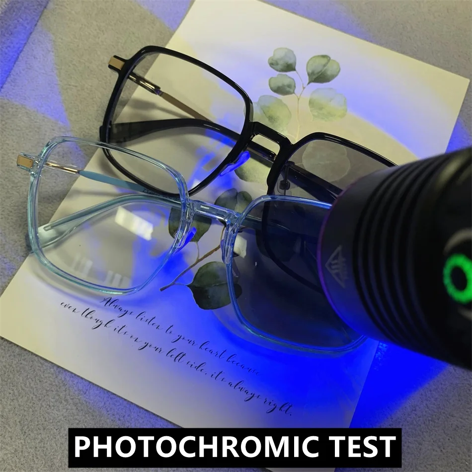 fashion woman anti blue light glasses gold black pc alloy large size lunettes antireflet 2024 girls eyeglasses photochromic