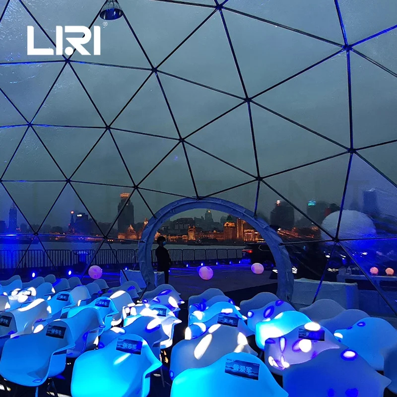 Clear Cover Geodesic Dome Event Party Tent for Restaurant Outdoor Dining Glamping Philippines