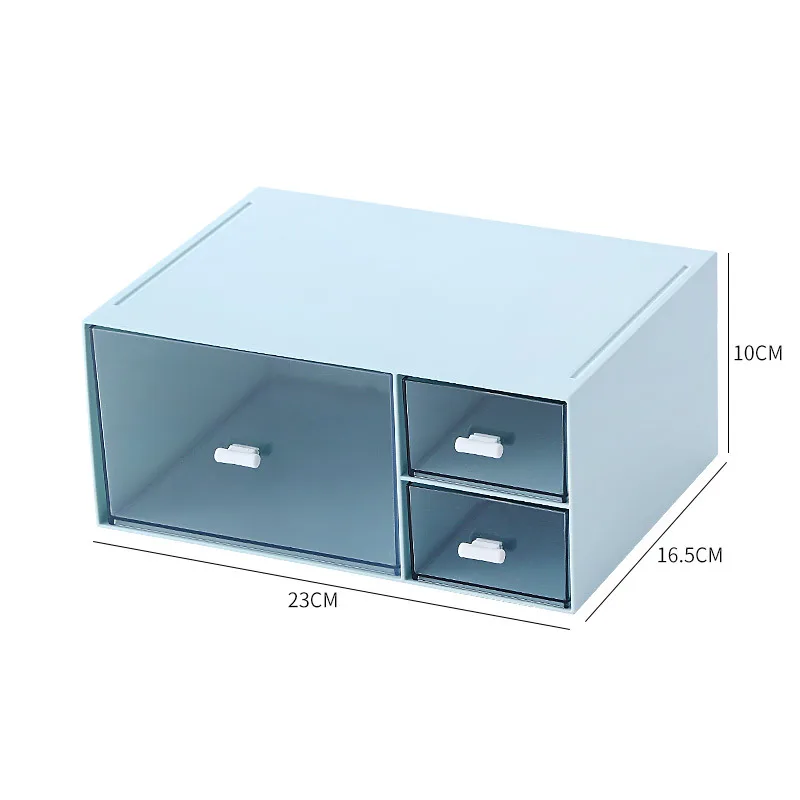 Clear Desk Drawer Storage makeup Acrylic Drawer Organizer Storage Case Drawers Display Container for Stationery Office Bathroom