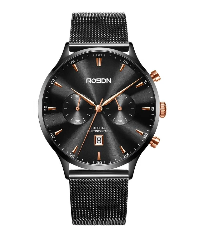 Hot Sale Men Luxury Quartz Wrist Watches Chronograph Fashion stainless steel Watches Relogio Masculino