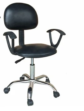 High quality Leather durable Antistatic Black/Blue ESD PU Leather work office Chair