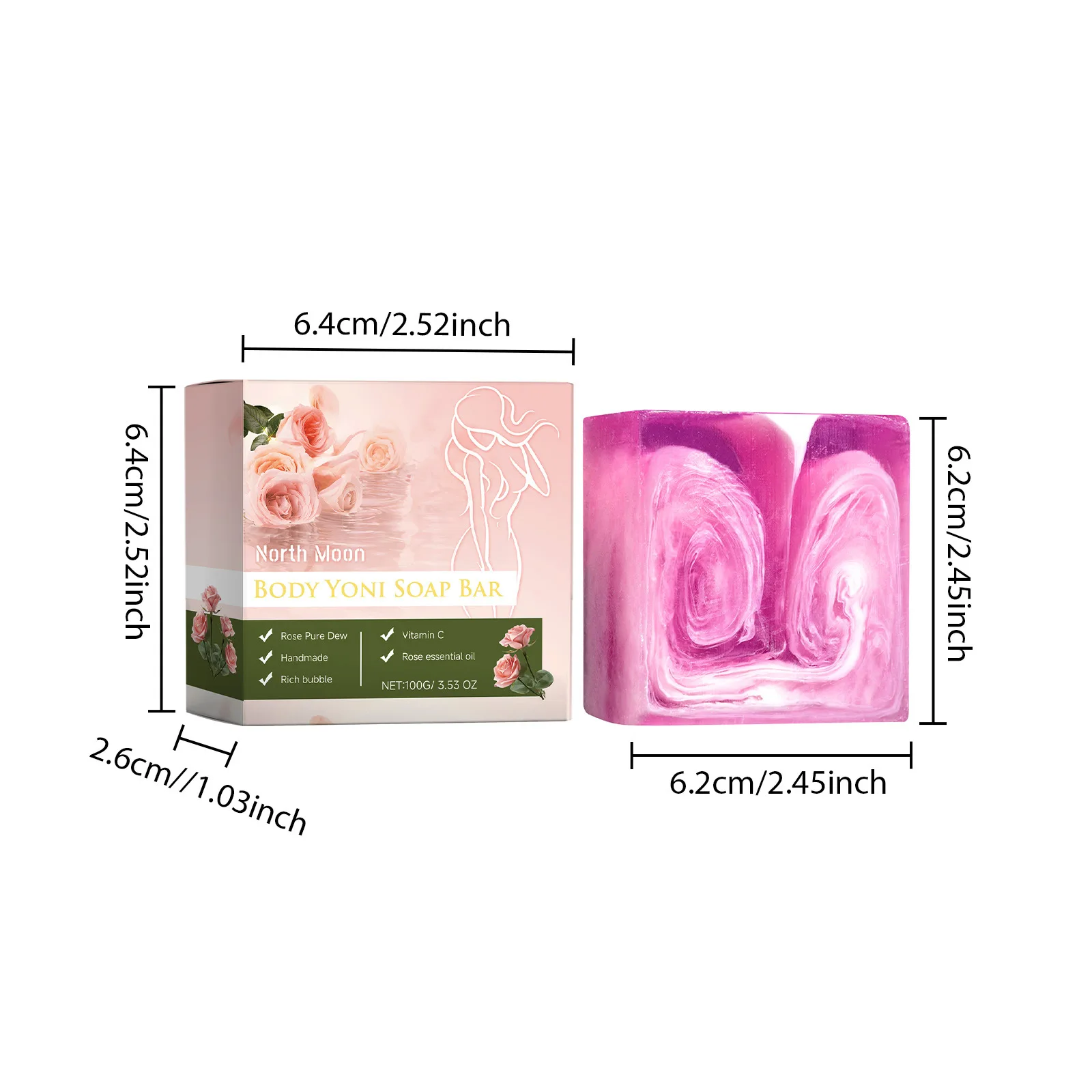 2024 Popular Lady Skin Tendering Caring Woman Body Cleaning Showering Skin Hydrating Nourishing Tendering Soap