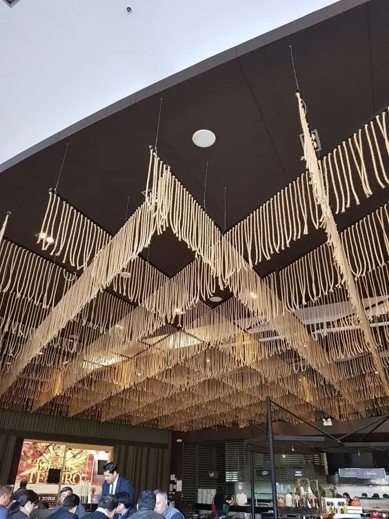 Macrame monopoli Acceptable customization of commercial spaces for large-scale design projects macrame wall hanging