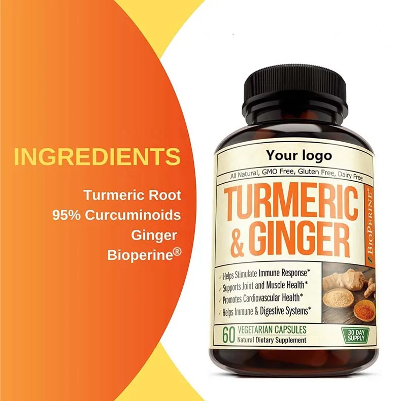 2020 turmeric ginger help immune support joint muscle manufacturer direct sale