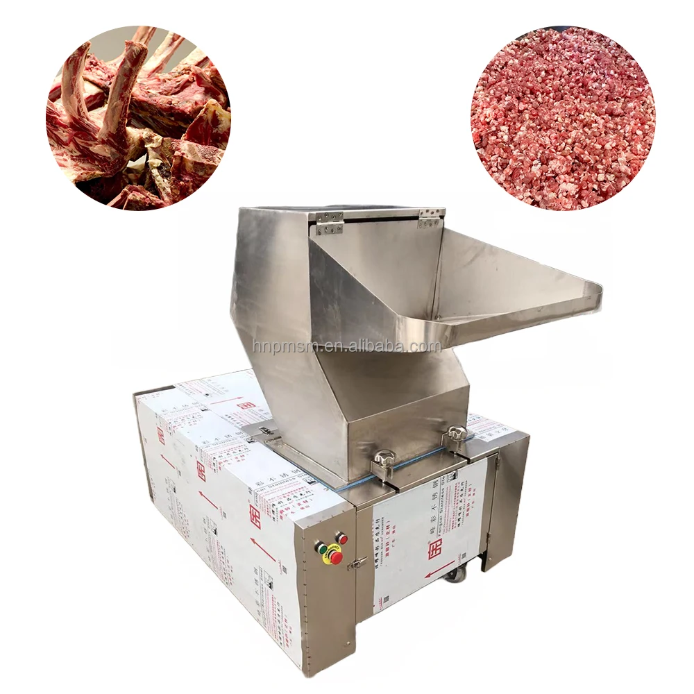 Animal Feed Crusher Heavy-Duty Bone Pulverizer Meat Crushing Cow Grinder Animal Waste Recycling Machine