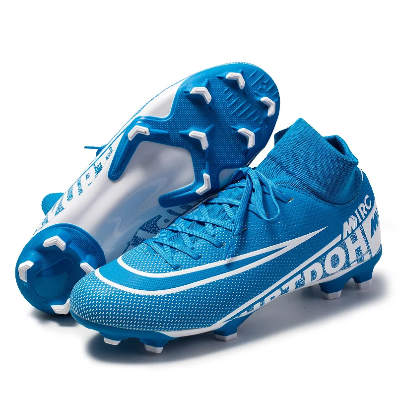 
2020 Hot Sale Men TFFG Studs Football Boots TPU Outsole High Ankle Soccer Shoes 