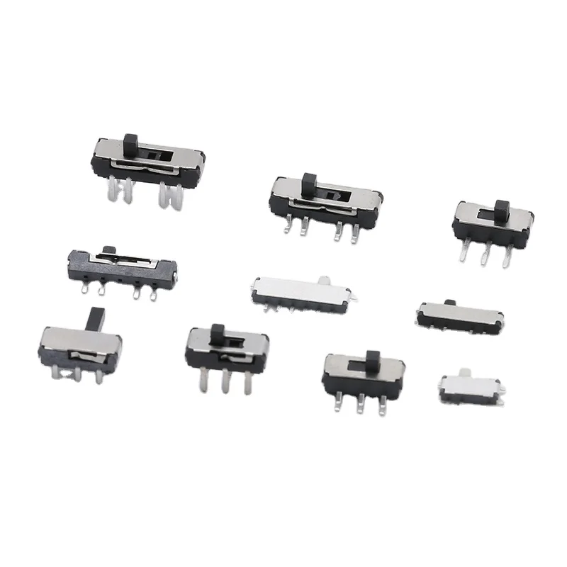 Mini slide switch waterproof  4 pin 3 position side mini micro slide switches Mini Vertical Slide Switch