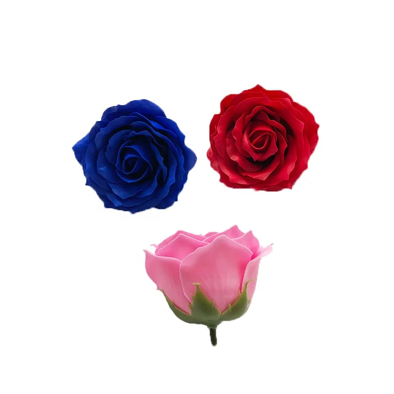 Christmas Decorations Yiwu Factory Direct Sales Artificial 6 layer Soap Flower Rose Heads Bouquet Wedding Wall Handmade DIY Art